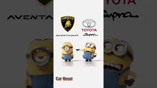 Lamborghini VS Toyota Supra  minion style#lamborghini #tiktok #supra #toyota #shorts #best #beast