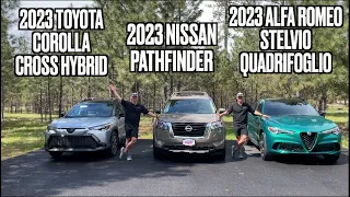 3 Reviews: 2023 Nissan Pathfinder, Toyota Corolla Cross Hybrid, Alfa Romeo Stelvio