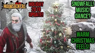 Red Dead Redemption 2 Online - Holiday 2019 Update! Snowfall + Moonshiners Christmas Dance!