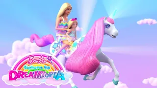 @Barbie | Barbie & Chelsea Ride🦄UNICORNS and RAINBOW🌈🎢Rollercoasters! | Barbie Return to Dreamtopia!