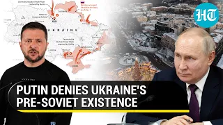 Putin's bold assertion amid war; Shows map to claim Ukraine was created by USSR | Watch