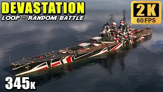 Super battleship Devastation - Direct HE damage high as AP