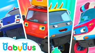 Top Monster Car Songs for Kids | Police Car, Fire Truck | Nursery Rhymes | Kids Songs | BabyBus