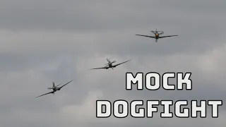 Bf 109 vs Spitfires MOCK DOGFIGHT | Battle of Britain Airshow 2023