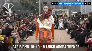 Manish Arora Hot pink and bright orange Trends Paris Fashion Week F/W 2018-19 | FashionTV | FTV