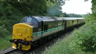 37409 pulls hard away from Bewdley   19 05 2024