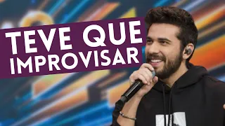 Bon Jovi e música country: Gustavo Mioto improvisa no Faustão