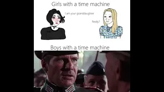 Consequence of Girl and boys with a time machine