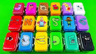 Collection 1Hour Alphabet Lore - Looking for A-Z ALL CLAY With Suitcase, Square, Circle,… Coloring