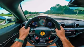 POV: Novitec Ferrari PortofinoM on german Autobahn