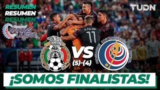 Resumen y goles y goles | México (5)-(4) Costa Rica | Nations League Semifinal | TUDN