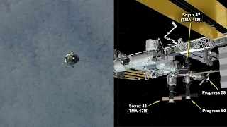 Soyuz TMA-17M docks to the International Space Station