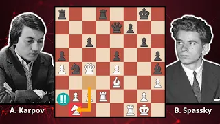 Karpov Combines Chess Strategy And Tactics - Karpov vs. Spassky, 1974