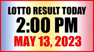 Lotto Result Today 2pm May 13, 2023 Swertres Ez2 Pcso