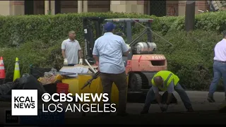 Crews cleanup pro-Palestinian encampment after protest at UCLA