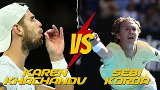 Sebi Korda - Karen Khachanov AUSTRALIAN OPEN Quarter Final LIVE commentary