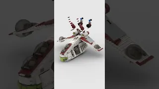 LEGO STAR WARS: Republic Gunship (75021) ⭐️  Satisfying Building Animation #shorts