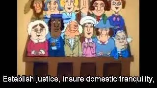 The Preamble - School House Rock w/ sing-along text - Same-Language-Subtitling