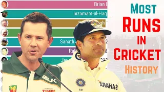 Most Runs in Cricket History (1978 - 2022) | Top 10 Best Batsmen in World