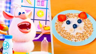 Booba Food Puzzle: Yogurt Faces 🥛 Funny cartoons for kids ⭐ Booba ToonsTV