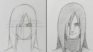 How To Draw Orochimaru With Ease! | Naruto Shippuden | ss_art1