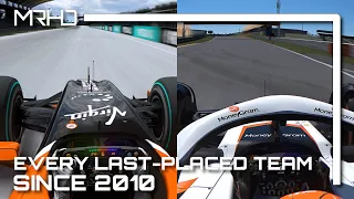 Every last placed F1 Team since 2010 Onboard | Assetto Corsa