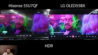 Hisense 55U7QF VS  LG OLED55BX