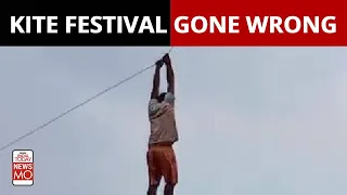 Sri Lanka: Kite Flying Festival Goes Wrong As Man Flies Off 30 Feet In Air  | NewsMo