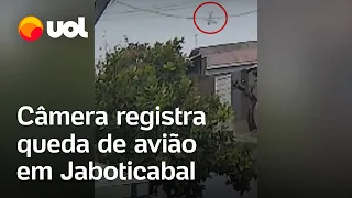 Vídeo mostra avião caindo antes de acidente em Jaboticabal (SP); cinco pessoas morreram