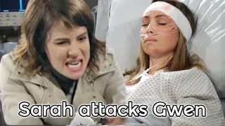 Sarah loses control attacks Gwen again, what happened? - Days of our lives spoilers