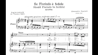 Se Florindo e fedele (A. Scarlatti) - Ab Major Piano Accompaniment - Karaoke