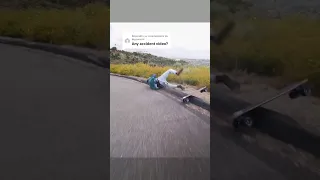 BIG longboard crash #longboard #extreme #sport #downhill #skateboard #fail #crash #insane #shorts