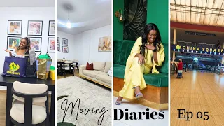 CHINA SQUARE HAUL || NEW WALL HANGINGS || MY HOME FEELS COMPLETE || Moving Diaries Ep05