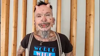 Rolf Buchholz - 561 body piercings all over the body, most pierced man in the Guinness World Records