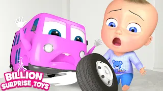 Toy Bus Johnny’s Dream  - BillionSurpriseToys Nursery Rhymes, Kids Songs