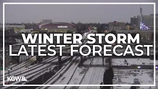 Portland area endures winter storm conditions. Here’s the latest forecast