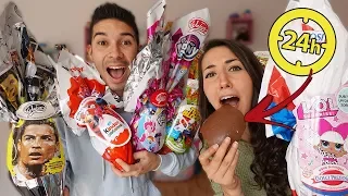 MANGIAMO SOLO UOVA DI PASQUA PER 24 ORE! *ci sentiamo male*