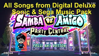 Samba de Amigo: Party Central - Songs list overview (rapid fire for obvious reasons) on release