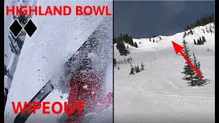 WIPING OUT on the Highland Bowl at ASPEN