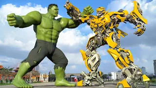 Transformers: The Last Knight - Bumblebee vs Hulk Final Fight | Paramount Pictures [HD]