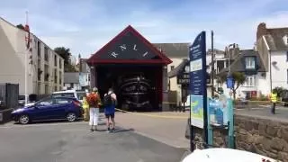 Ilfracombe, Devon coast.  Lifeboat launch.