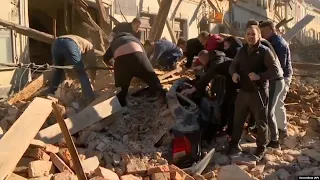 Сильное землетрясение в Хорватии