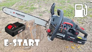 Parkside Performance Gas Chainsaw with Electric Starter PPKBS 56