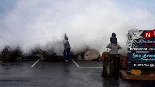 giant waves at Rockaway Beach, Pacifica CA