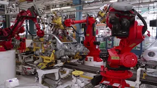 The new electric Fiat 500 production at the Mirafiori car factory in Turin, Italy