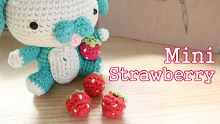 Mini Crochet Strawberry