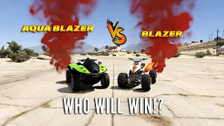 gta:v  Blazer V/S Aqua Blazer (who will win!)