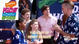 The cast of Henry Danger talks 2015 Kids Choice Sports Award and their show