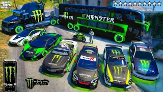 GTA 5 - Stealing MONSTER SUPER CARS with Franklin! (Real Life Cars #87)