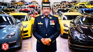 Melihat isi Garasi Koleksi 7000 Mobil Mewah Sultan Hassanal Bolkiah yg Lebih Mahal Dari Club MU